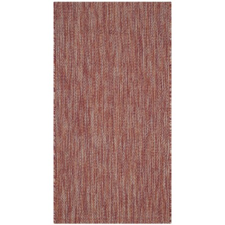 Safavieh 2 ft. x 3 ft. 7 in. Courtyard Power Loomed Accent Area Rug, Red and Red CY8520-36522-2